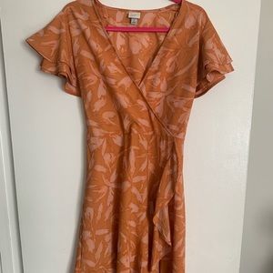 A New Day Orange Floral Dress